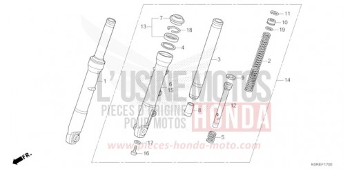 GABEL, VORNE SH125ADT de 2026